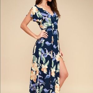 Lulu’s maxi wrap dress